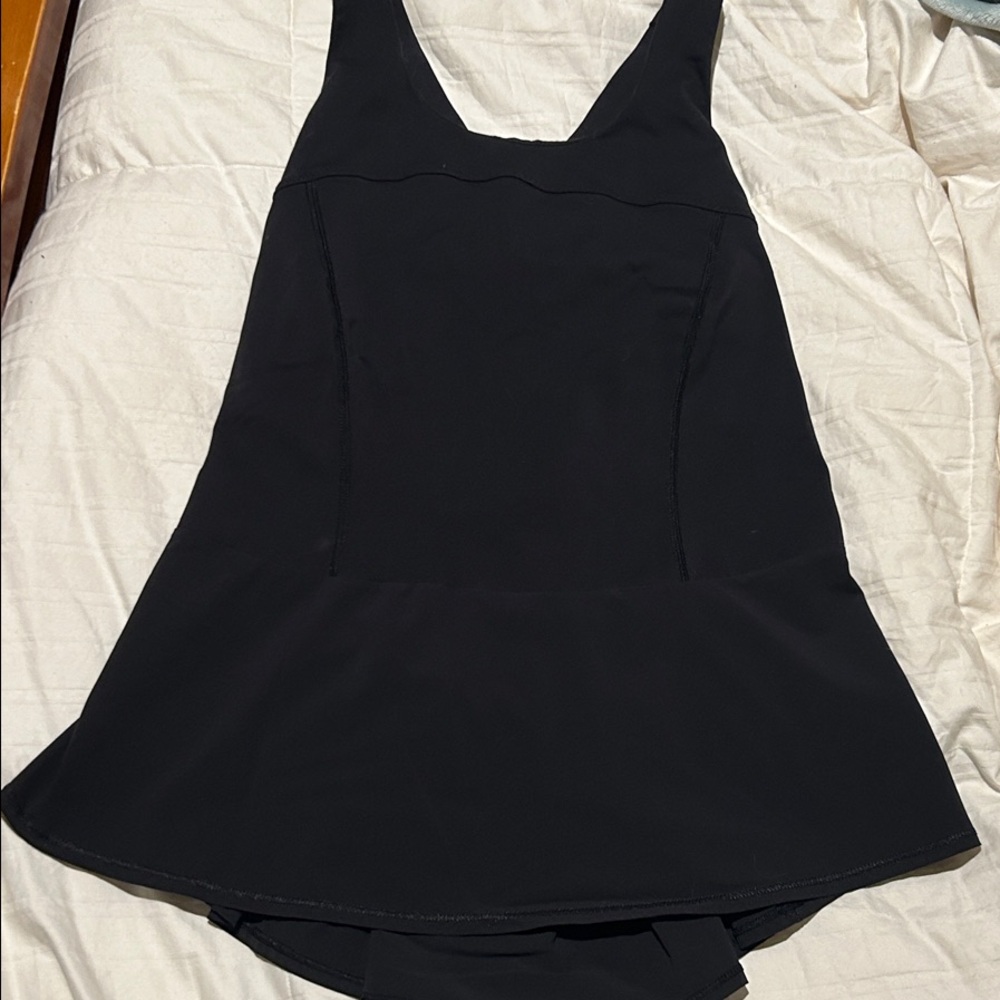 RARE Black Lululemon Pleated Peplum Tank